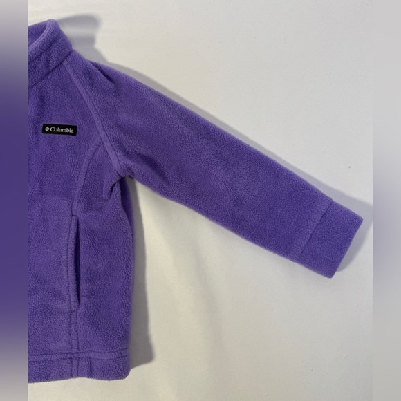 Columbia Toddler Girls Purple Fleece Jacket Size 3T Benton Springs Full Zip Coat - Picture 3 of 14